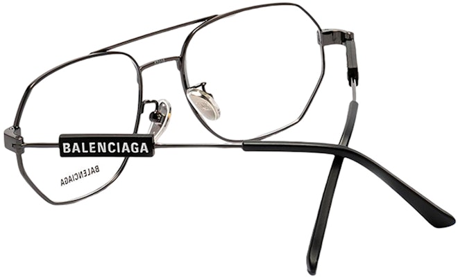 バレンシアガ ジオメトリック メタル ブラック ユニセックス ファッションフレームメガネ BB0117 Purchase バレンシアガ ジオメトリック メタル ブラック ユニセックス ファッションフレームメガネ BB0117