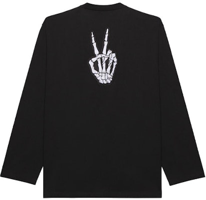 Balenciaga Ghost Print Hitam Baju Lengan Panjang Unisex Potongan Longgar 651796TKVA11012 Lookbook Balenciaga Ghost Print Hitam Baju Lengan Panjang Unisex Potongan Longgar 651796TKVA11012