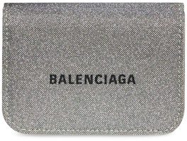 Balenciaga Glitter Cash Wallet Mini Grey Balenciaga Glitter Cash Wallet Mini Grey