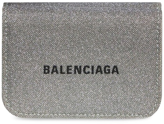 Balenciaga Glitter Cash Wallet Mini Grey Buy Balenciaga Glitter Cash Wallet Mini Grey