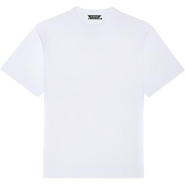 Balenciaga Glow-in-the-Dark Smiley Face T-Shirt White - Regular Fit. 651795TKV769140