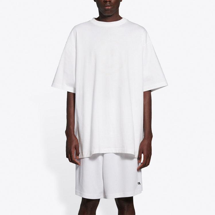 Balenciaga Glow-in-the-Dark Smiley Face T-Shirt White - Regular Fit. 651795TKV769140 圖 3