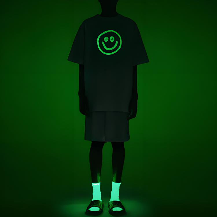 Balenciaga Glow-in-the-Dark Smiley Face T-Shirt White - Regular Fit. 651795TKV769140 圖 6