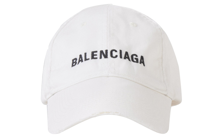 Lookbook Balenciaga 螢光標誌純棉棒球帽 白色 656463459B29060