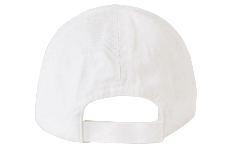 Shop Balenciaga 螢光標誌純棉棒球帽 白色 656463459B29060