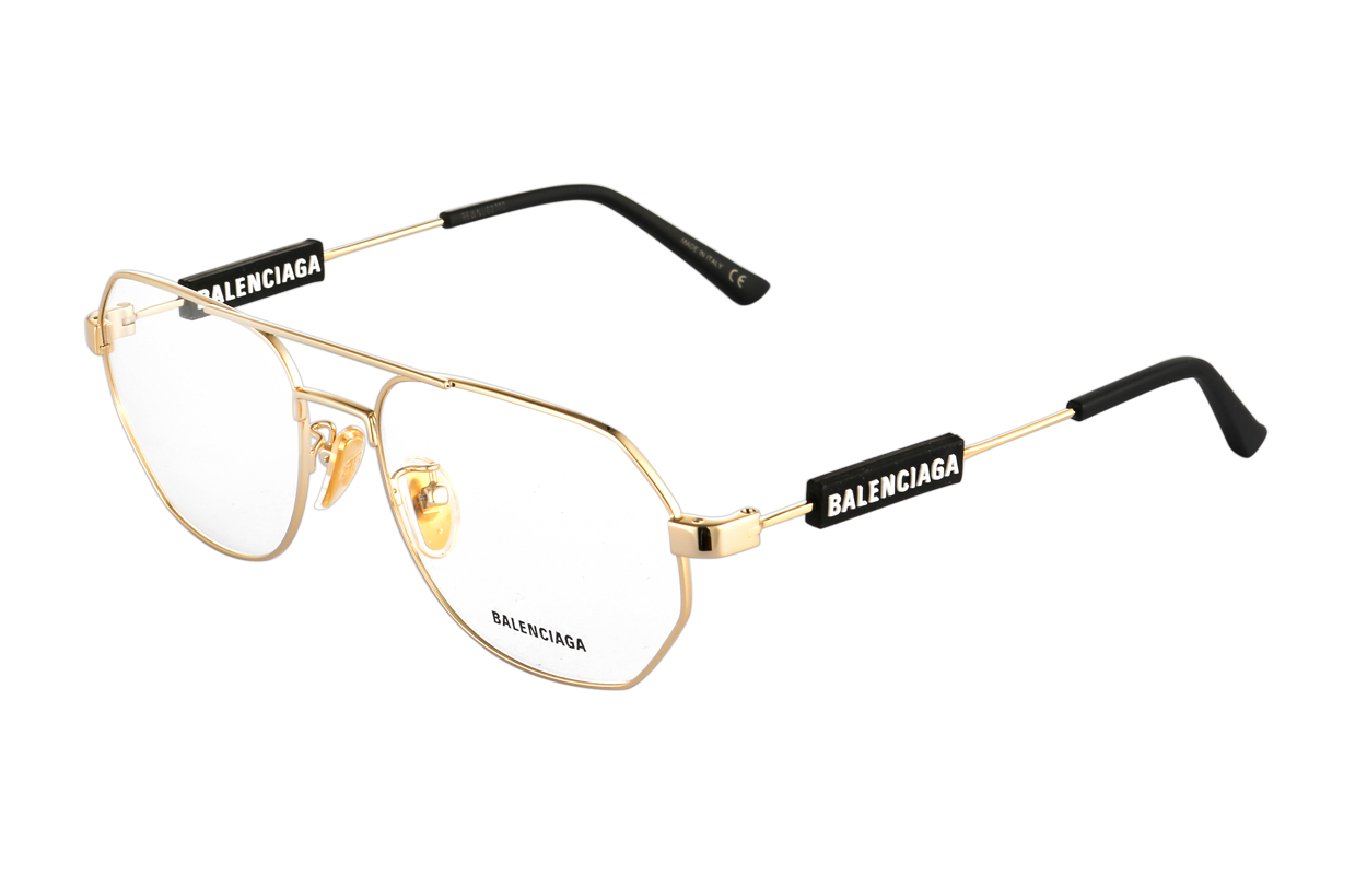 Balenciaga Gold Aviator Optical Glasses Unisex with Logo - Adjustable Prescription BB0117O-003 圖 4