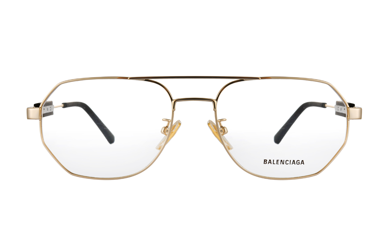 Balenciaga Gold Aviator Optical Glasses Unisex with Logo - Adjustable Prescription BB0117O-003 圖 6