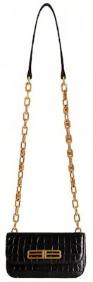 Balenciaga Gossip XS Tas Met Ketting ''Zwart'' 679863-23ECM-1000 Order Balenciaga Gossip XS Tas Met Ketting ''Zwart'' 679863-23ECM-1000