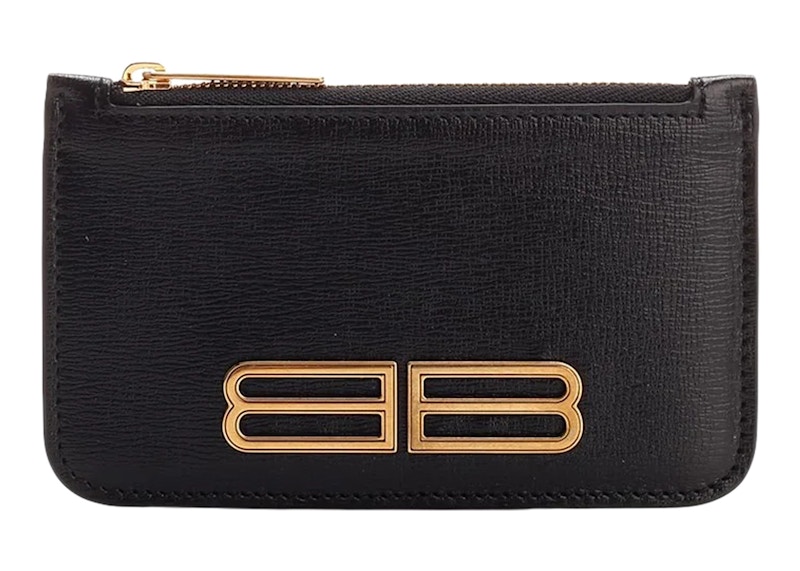 Balenciaga Gossip Zipped Cardholder Black
