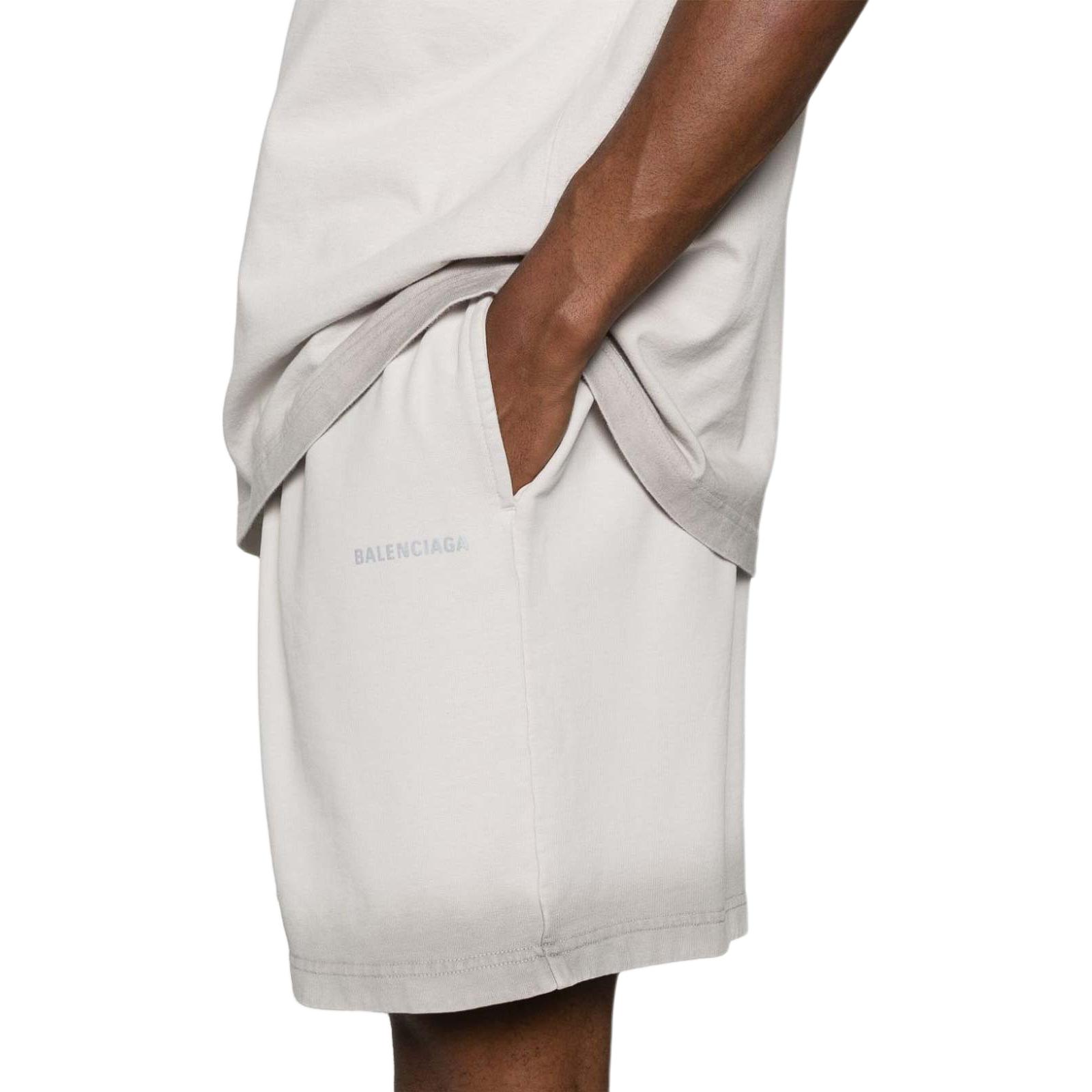 Balenciaga Gradient Mid-Waist Loose Casual Shorts Men’s White 676137-TQVM9-9016 圖 11