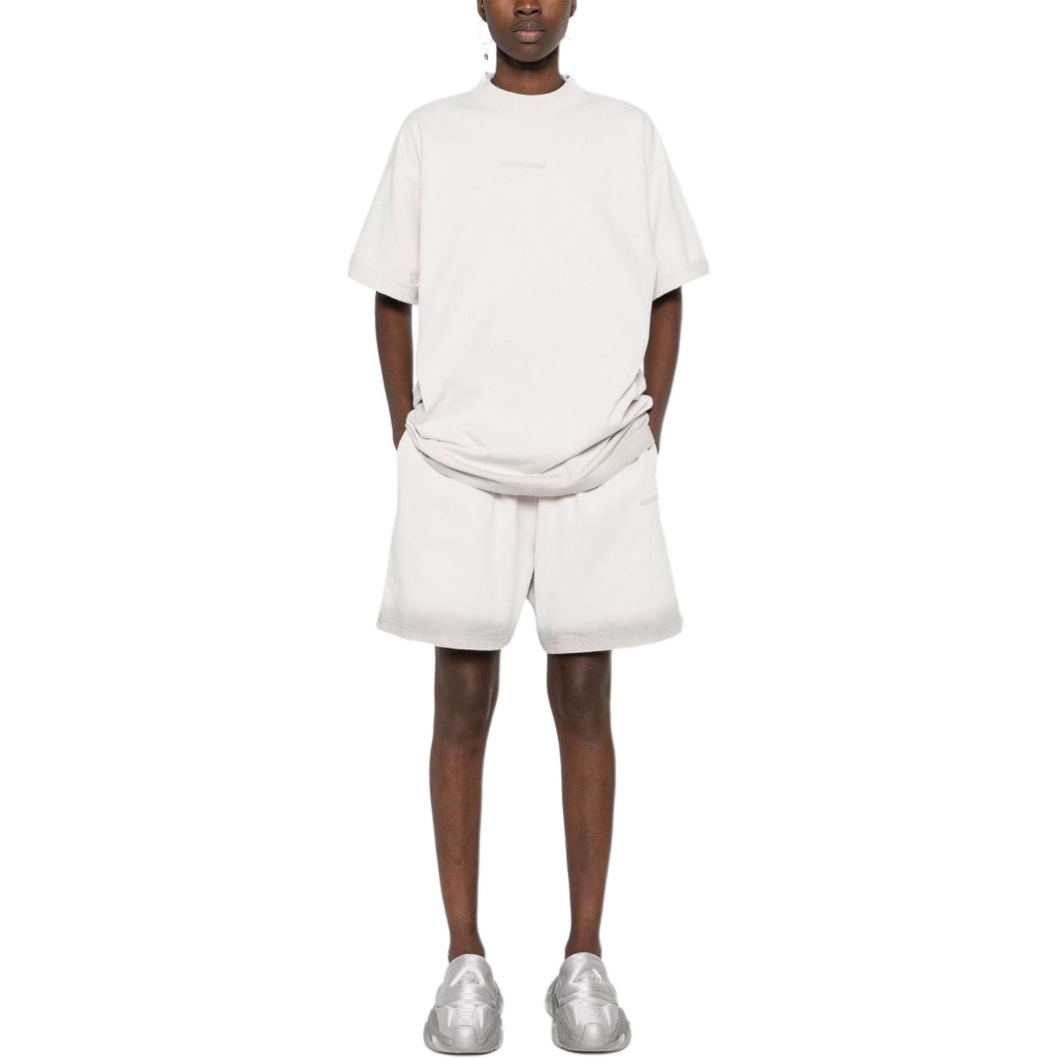 Balenciaga Gradient Mid-Waist Loose Casual Shorts Men’s White 676137-TQVM9-9016 圖 4