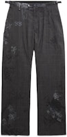 Balenciaga Graffiti SS23 Plaid Mid-Rise Button Straight Pants Unisex Grey 738848TOT071240 Balenciaga Graffiti SS23 Plaid Mid-Rise Button Straight Pants Unisex Grey 738848TOT071240