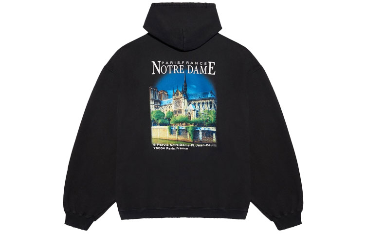 Balenciaga Graphic Hoodie Jacket Black 641679TJVH91000 圖 3