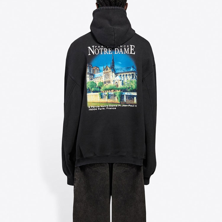 Balenciaga Graphic Hoodie Jacket Black 641679TJVH91000 圖 6