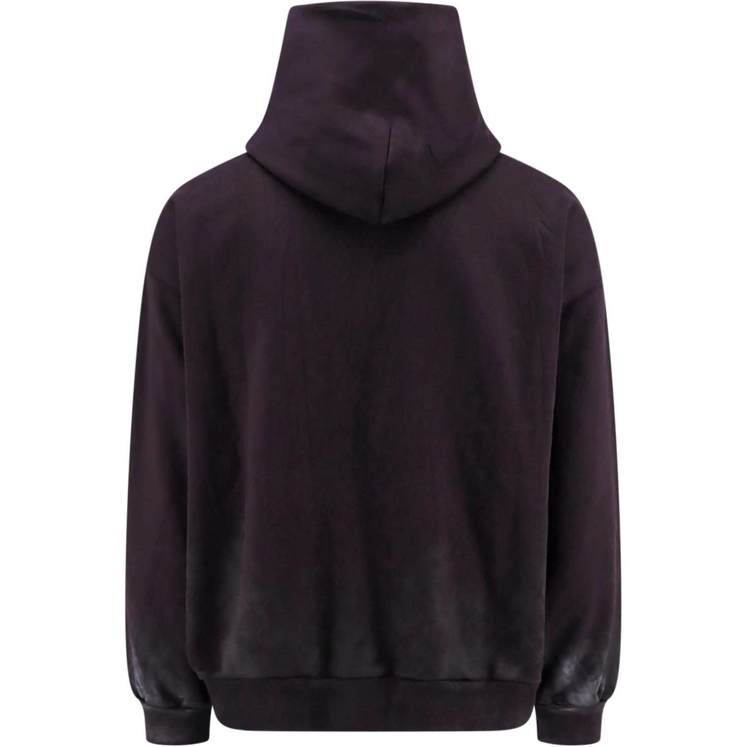 Lookbook バレンシアガ グラフィックプリントフーディ ユニセックス ブラック レギュラーフィット プルオーバー. 767877TQVT39034