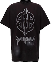Balenciaga Graphic Print Oversized Black Unisex T-Shirt. 787349TQVT19034 Balenciaga Graphic Print Oversized Black Unisex T-Shirt. 787349TQVT19034