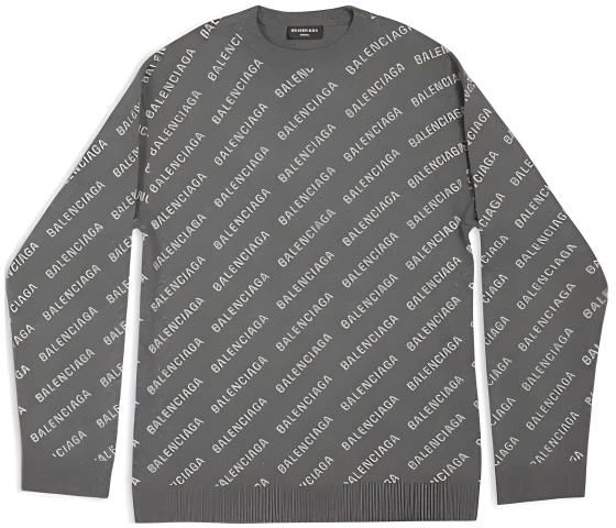 balenciaga-gray-logo-jacquard-knit-sweater-ss-23-collection-734009-t41271167