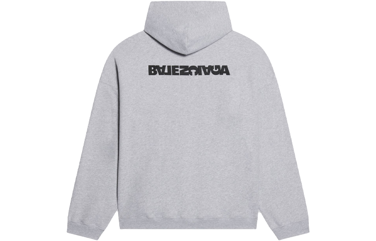 Balenciaga Gray Logo Letter Oversized Hoodie 674986TLVB41167 圖 2