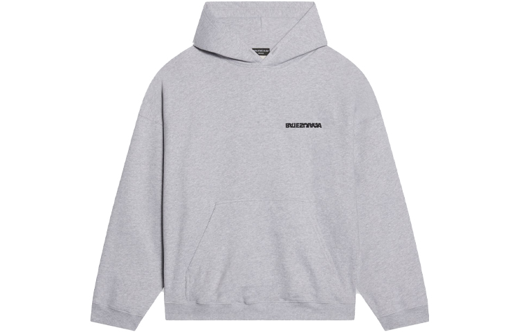Balenciaga Gray Logo Letter Oversized Hoodie 674986TLVB41167 圖 3
