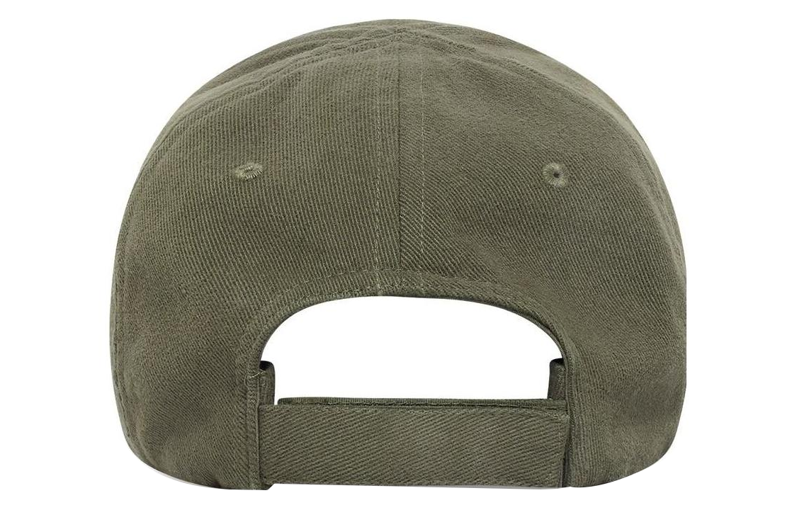 Shop Balenciaga Green Cotton Curved Brim Cap Unisex Couples Style. 673320410B20297