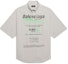 Order Balenciaga 灰色棉質寬鬆版型短袖襯衫 Logo 印花 664627TKM102967