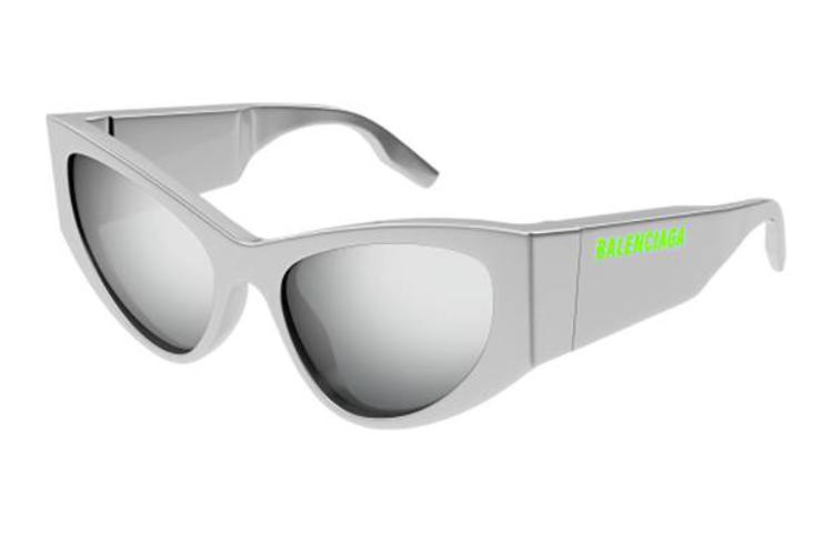 Balenciaga Grey Irregular Shape Sunglasses with Side Lettering Unisex BB0300S002 圖 2