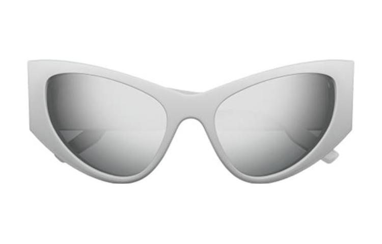 Balenciaga Grey Irregular Shape Sunglasses with Side Lettering Unisex BB0300S002 圖 3