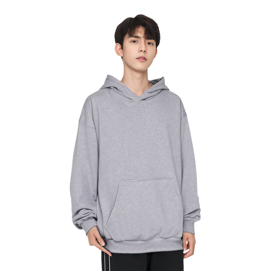 Balenciaga Grey Plain Oversized Hoodie Pullover Long Sleeve Standard Fit 773281TRVA81300 圖 4