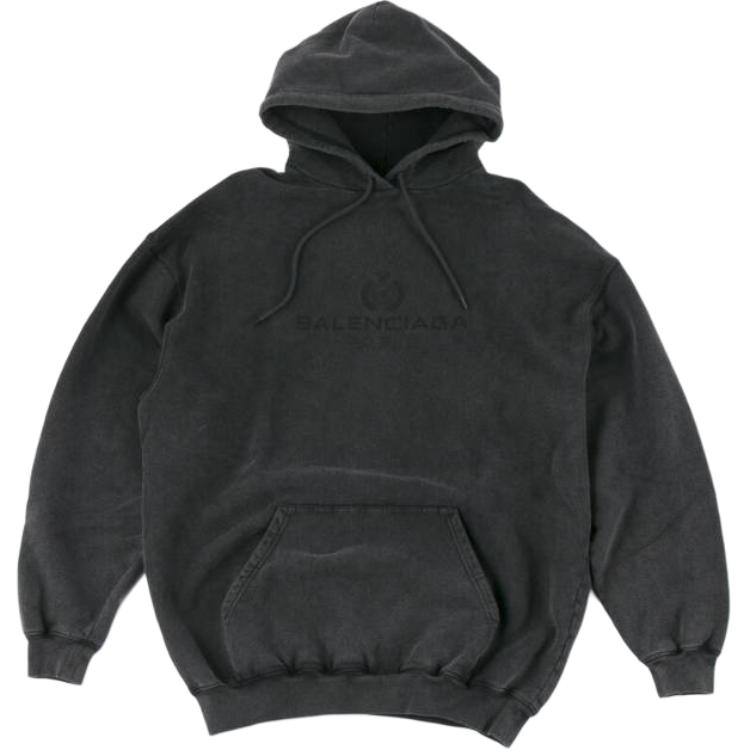 Balenciaga Grey Pullover Hoodie Regular Fit Long Sleeve 578135THV861140