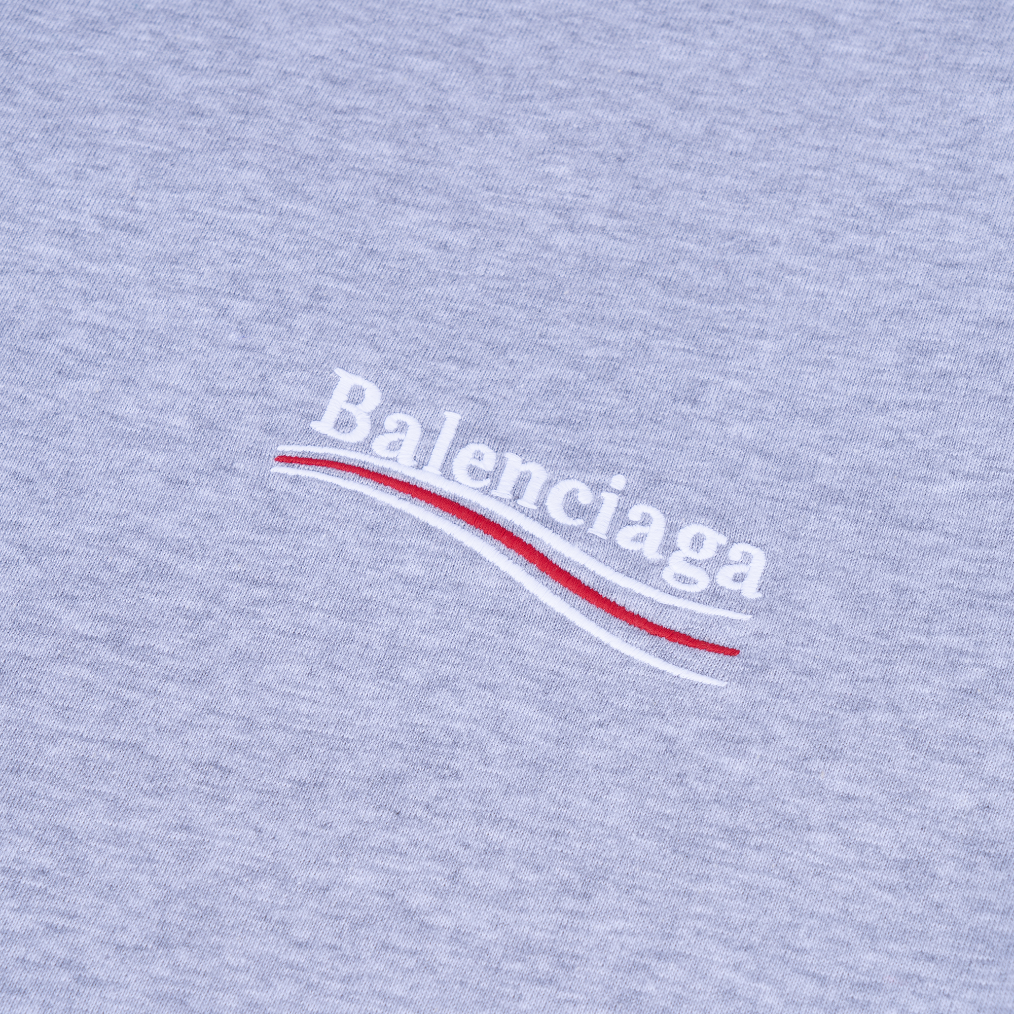 Balenciaga Grey Slim-Fit Graphic Logo Print Crewneck T-Shirt. 620967TKVJ11379 圖 5