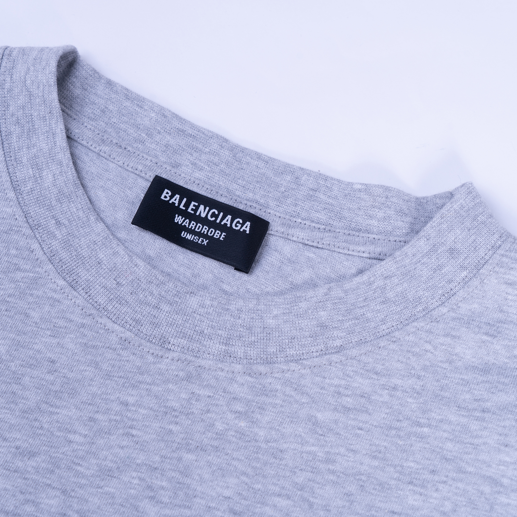 Balenciaga Grey Slim-Fit Graphic Logo Print Crewneck T-Shirt. 620967TKVJ11379 圖 7