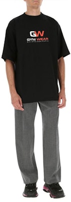 バレンシアガ グレー ワイドレッグ ウールブレンド リラックスフィット パンツ 621984TIT041070 Shop バレンシアガ グレー ワイドレッグ ウールブレンド リラックスフィット パンツ 621984TIT041070