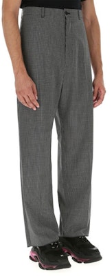 バレンシアガ グレー ワイドレッグ ウールブレンド リラックスフィット パンツ 621984TIT041070 Details for バレンシアガ グレー ワイドレッグ ウールブレンド リラックスフィット パンツ 621984TIT041070