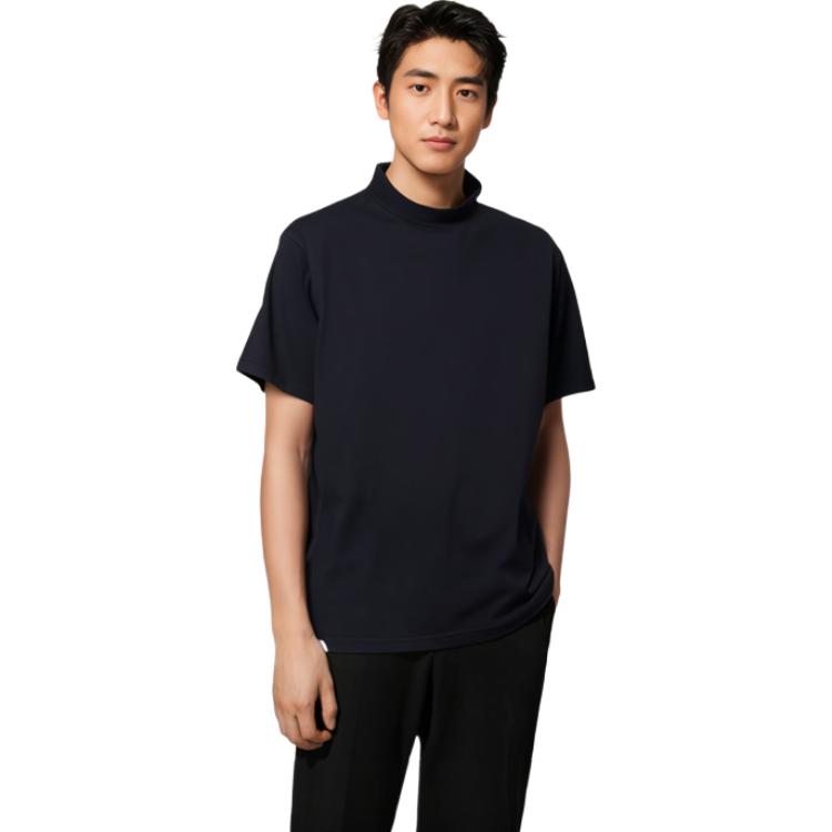 Balenciaga Hand-Drawn Letter High-Neck T-Shirt Black Medium Fit Unisex. 764235TPVU41569 圖 4