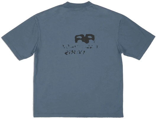 Balenciaga 手繪BB標誌T恤 洗水藍/黑 SS23 休閒短袖。 612966TNVN44183 Lookbook Balenciaga 手繪BB標誌T恤 洗水藍/黑 SS23 休閒短袖。 612966TNVN44183