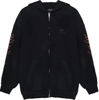 Balenciaga Heavy Metal FW23 Graphic Print Slim Fit Unisex Hoodie Black. 744454TOVD81055 Balenciaga Heavy Metal FW23 Graphic Print Slim Fit Unisex Hoodie Black. 744454TOVD81055
