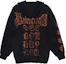 Lookbook Balenciaga 重金屬FW23圖案印花修身版男女連帽衫黑色 744454TOVD81055