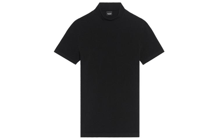 Order Balenciaga High-Neck Plain Casual Short Sleeve T-Shirt Black  Regular Fit 6816444B4B61000