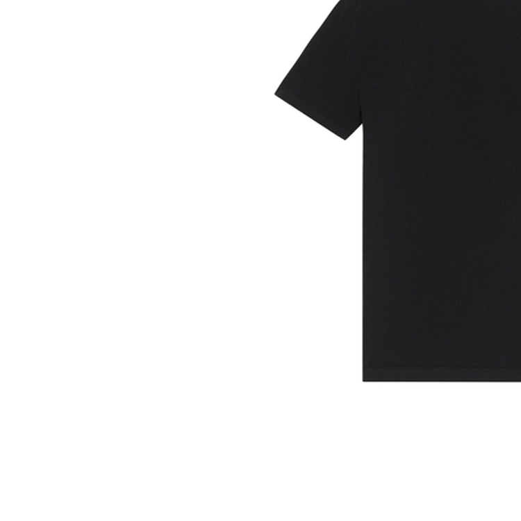 Sizing Balenciaga High-Neck Plain Casual Short Sleeve T-Shirt Black  Regular Fit 6816444B4B61000