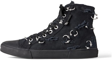 Balenciaga High-Top Canvas 'Distressed Black' 688752W3RCQ1000 Balenciaga High-Top Canvas 'Distressed Black' 688752W3RCQ1000
