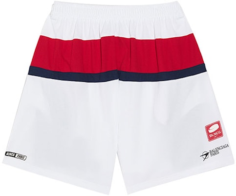 Balenciaga Hockey Shorts 'White/Red/Ink' Order Balenciaga Hockey Shorts 'White/Red/Ink'