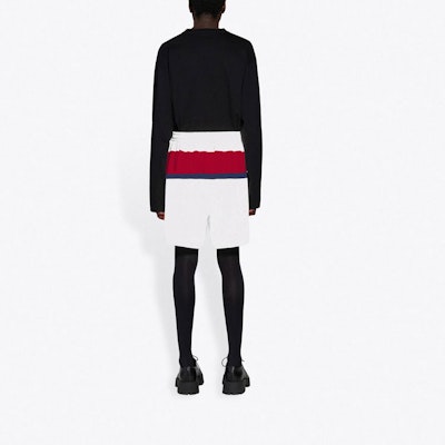 Balenciaga Hockey Shorts 'White/Red/Ink' Shop Balenciaga Hockey Shorts 'White/Red/Ink'