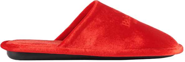 Order Balenciaga Home Embroidered Velvet Red Slippers 617603W2BS16501