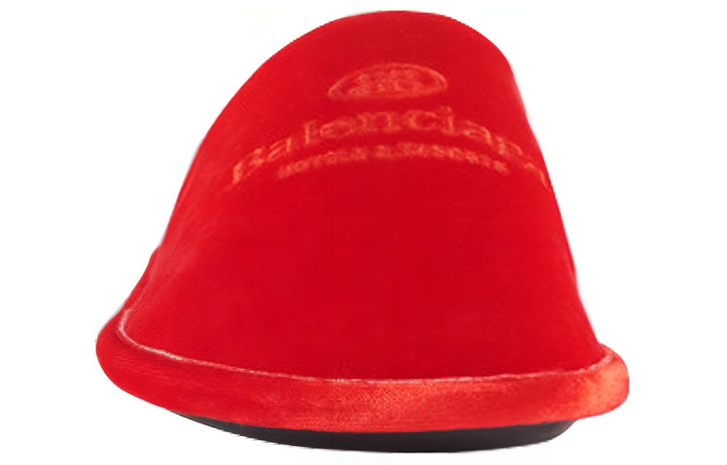 Lookbook Pantoufles Balenciaga Velours Rouge Brodées Maison 617603W2BS16501