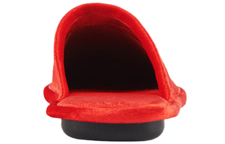 Shop Pantoufles Balenciaga Velours Rouge Brodées Maison 617603W2BS16501