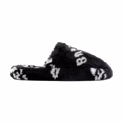 Balenciaga Home Slides 'Fur - Black'