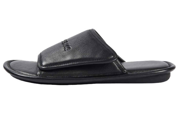 Balenciaga Home Small Cowhide Black Slippers 615770WBAT11169