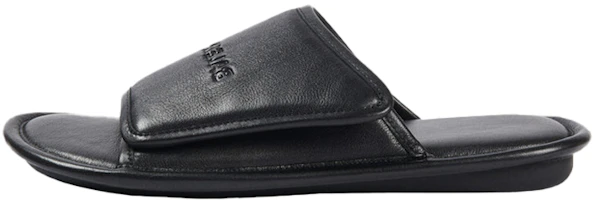Balenciaga Home Small Cowhide Black Slippers 615770WBAT11169 Balenciaga Home Small Cowhide Black Slippers 615770WBAT11169