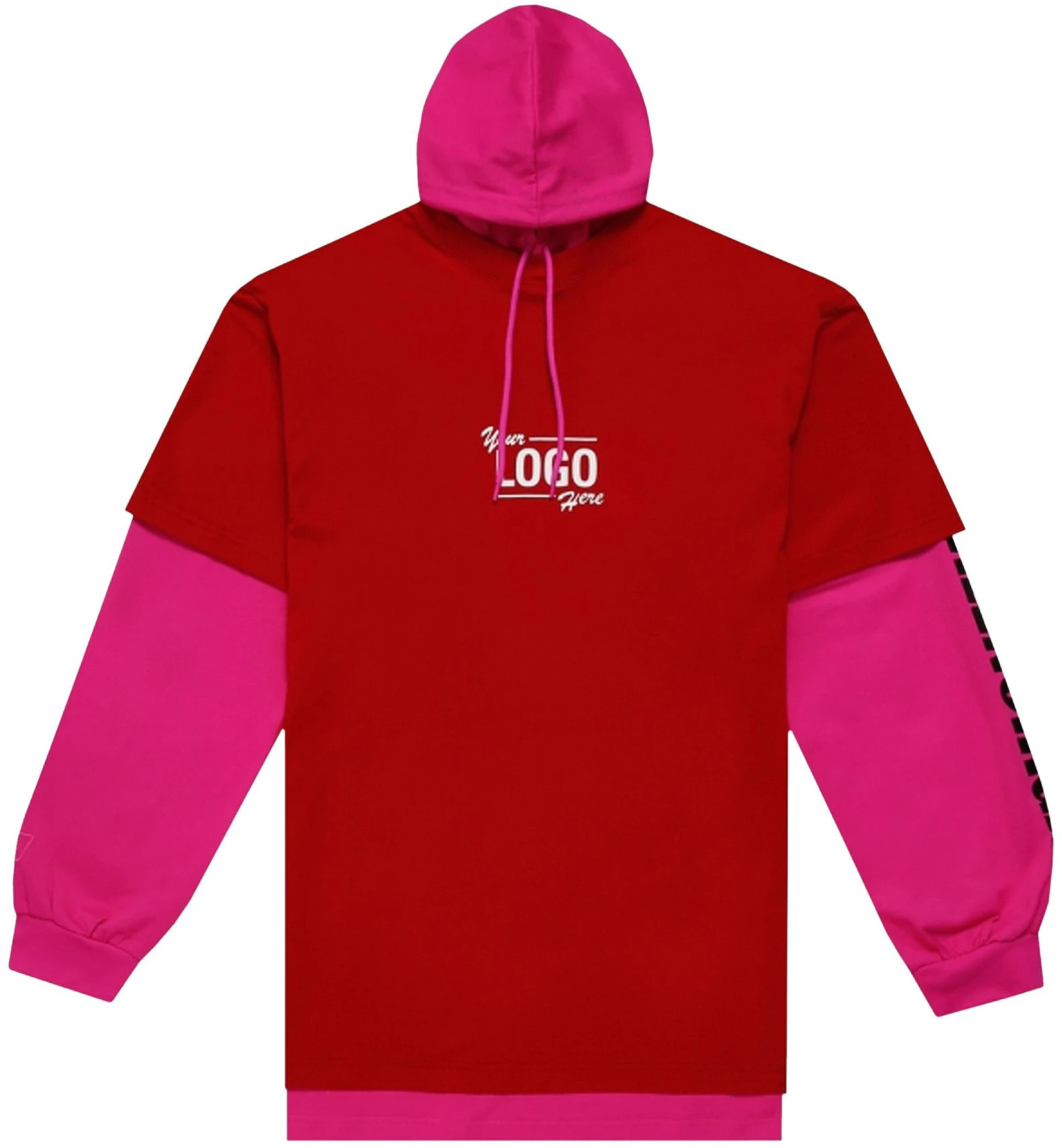 balenciaga-hooded-double-layer-t-shirt-raspberry-white