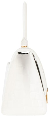 Balenciaga Hourglass Handbag Crocodile Embossed White/Gold-tone Order Balenciaga Hourglass Handbag Crocodile Embossed White/Gold-tone